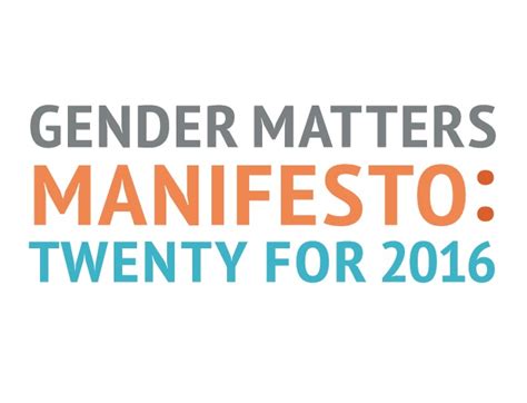 Gender Matters Twenty For 2016 Engender Blog Engender