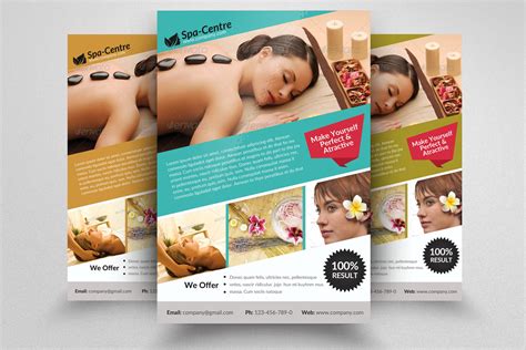 Beauty Spa Massage Flyer Photoshop Templates ~ Creative Market