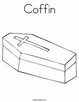 Coffin Coloring Drawing Line Pages Drawings Print Template Kids Google Ll Twistynoodle Paintingvalley Change Favorites Login Add sketch template