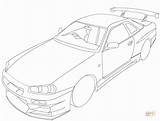 Nissan Skyline R34 Coloring Pages Gtr Coloriage City York Unique Clipart Chicago Getcolorings Printable Drawing Color Delighted Print Adult sketch template