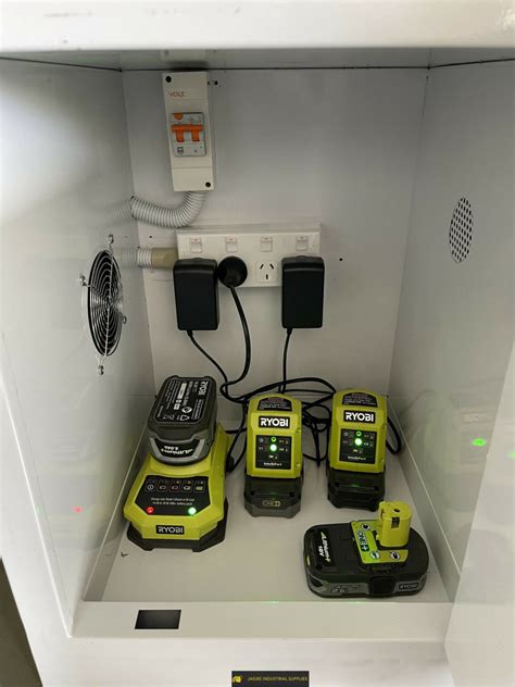 station lithium ion battery charging pod safety cabinets