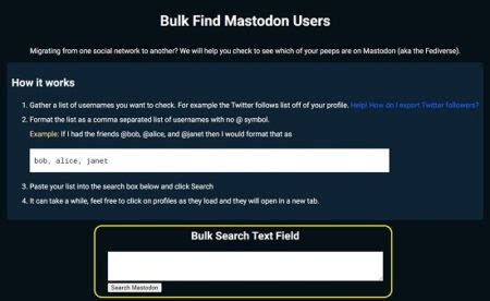 website  bulk find  follow mastodon users