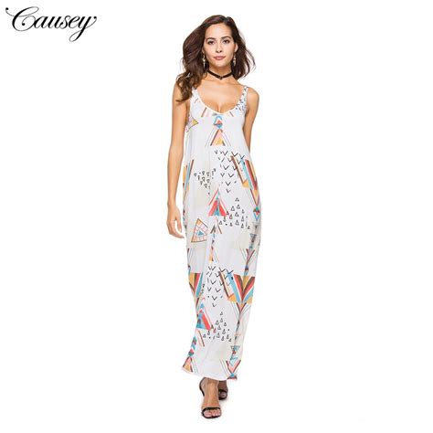 Sexy Long Backless Summer Print Beach Dresses For Women Casual Ladies