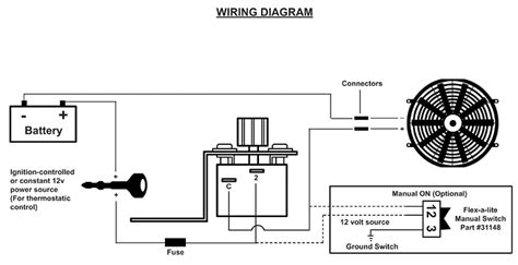flex  lite electric fan controller wiring diagram wiring technology