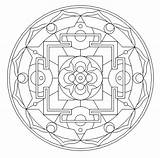 Coloring Pages Sacred Geometry Mandala Bing Getcolorings sketch template