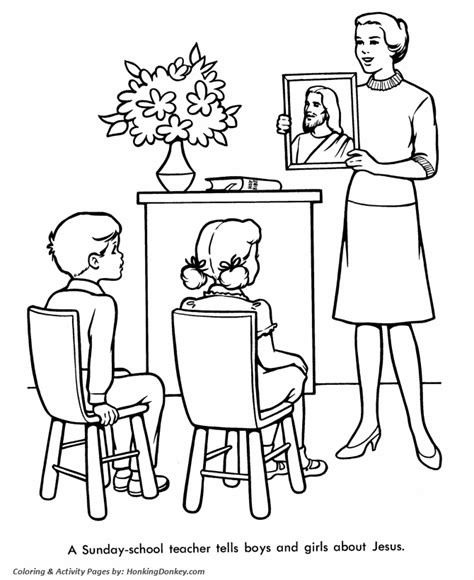 church coloring pages sunday school lessons honkingdonkey