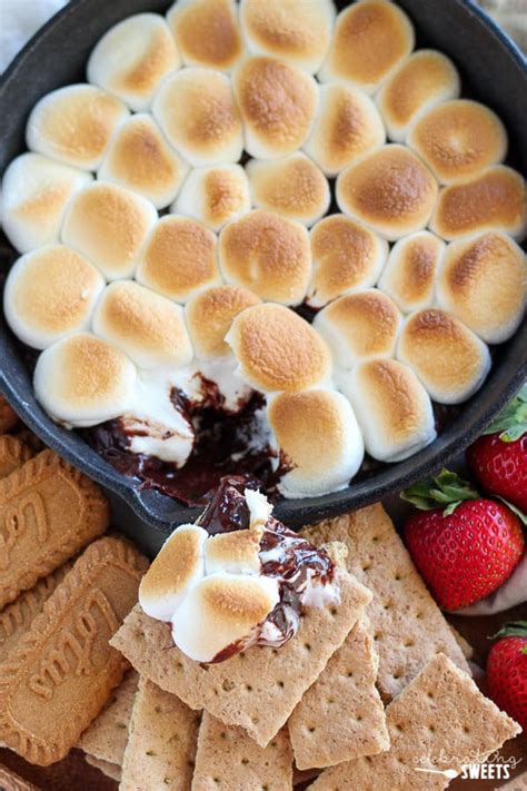 easy oven smores dip celebrating sweets