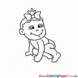 Colouring Baby Children Coloring Kids Pages Sheet Title sketch template