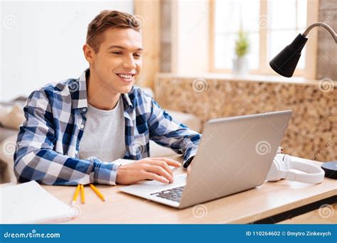inspired boy typing   laptop stock photo image  generation