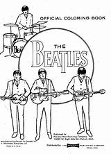 Pages Beatles Coloring Getcolorings sketch template
