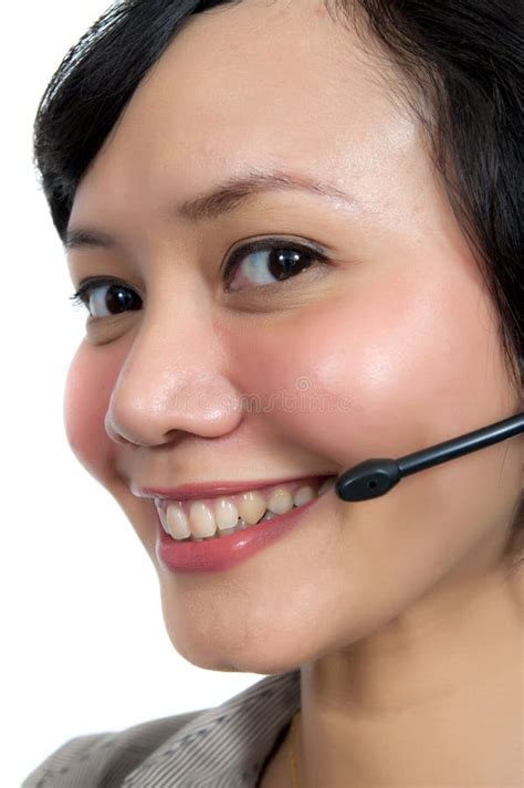 costumer service agent stock image image  connection