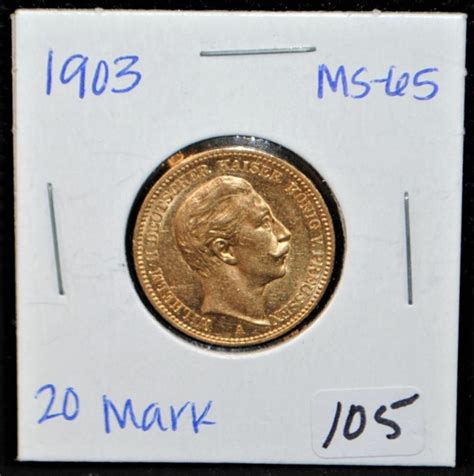 rare   german states  mark gold coin