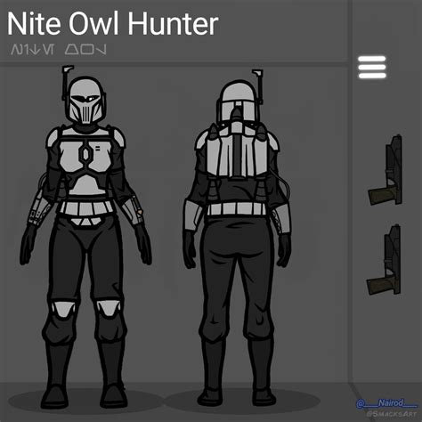 mandalorian shines nite owl hunter star wars trooper star wars