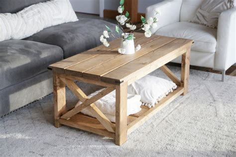 farmhouse coffee table beginnerunder  ana white