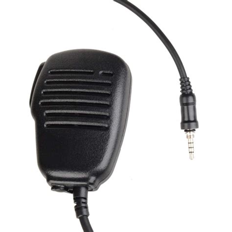 shoulder speaker mic remote waterproof rainproof microphone   pin walkie talkie accessories