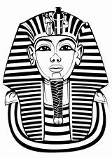 Toetanchamon Kleurplaat Tutankhamun sketch template