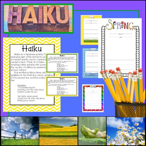 haiku poetry unit spring  teaching library myteachinglibrarycom