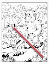 Bigfoot Ava Browne sketch template