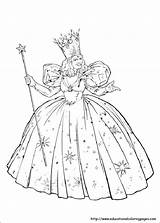 Coloring Wizard Oz Pages Witch Kids Color Glinda Wicked Printable Drawing Scarlet Good Dorothy Print Sheets West Glenda Book Munchkins sketch template