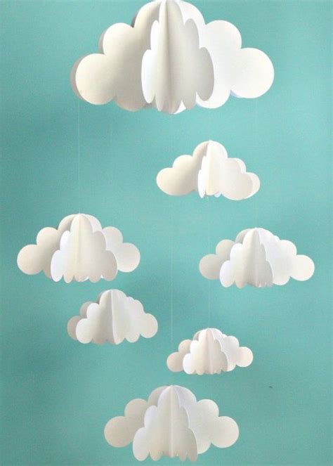 paper clouds    find      manualidades decoracion de unas elaboracion