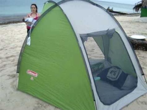 coleman beach tent sand shade youtube