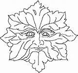 Man Green Pages Coloring Wood Colouring Patterns Burning Drawings Carving Template Greenman Kids Pattern Digi Stamps Printable Kleurplaten Tree Faces sketch template