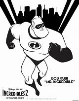 Incredibles Coloring Pages sketch template