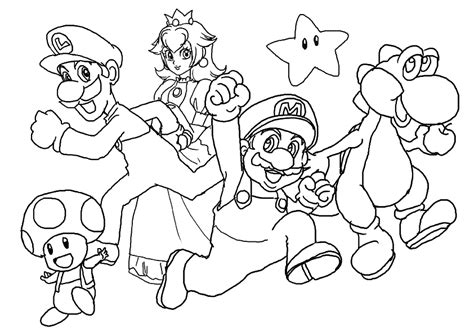 printable mario brothers coloring pages coloring home