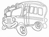 Coloring Pages Tayo Bus Little Comments sketch template