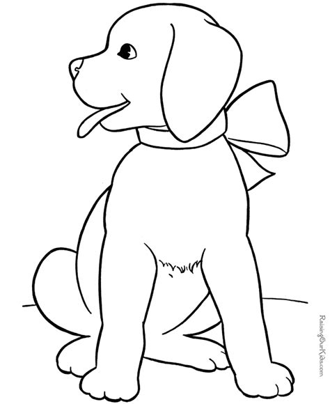 dogs  colour  colouring pages