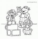 Coloring Barney Pages Color Print Printable Cartoon Kids Character Barnyard Sheets Book Sheet sketch template
