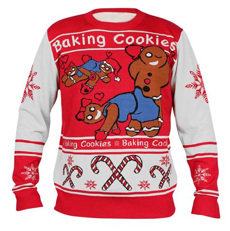 La Police Gear Naughty Gingerbread Men Christmas Sweater