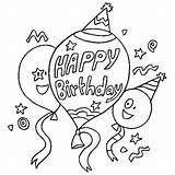 Birthday Disney Coloring Happy Pages Getcolorings Colo sketch template