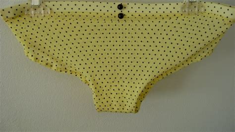 Jackalope Yellow And Black Polka Dot Panties