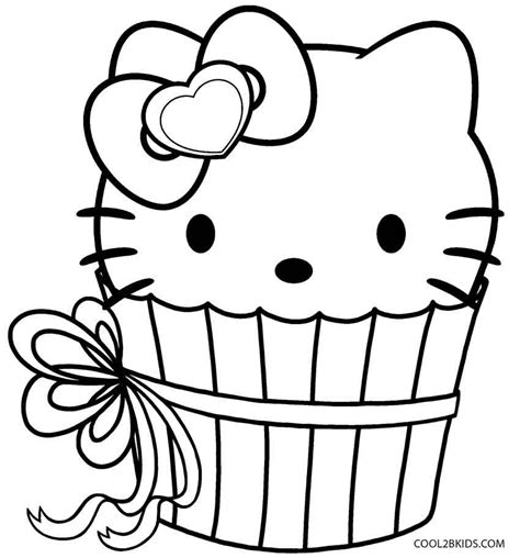 printable cupcake coloring page