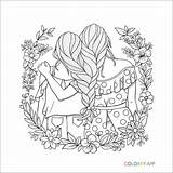 Bff Coloring Pages Hair Girl sketch template