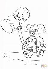 Coloring Harley Quinn Lego Pages sketch template