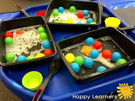 sparkling space themed tuff tray  toddlers eyfs children tuff tray