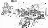 Drawing Aircraft Illustration Airwar Ru Avion Sbd Douglas sketch template