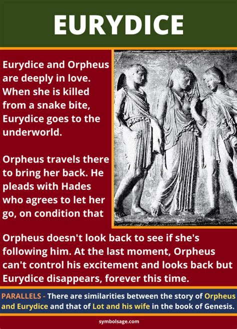 eurydice greek mythology symbol sage
