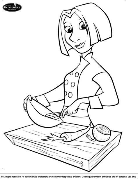 ratatouille coloring page  kids coloring library