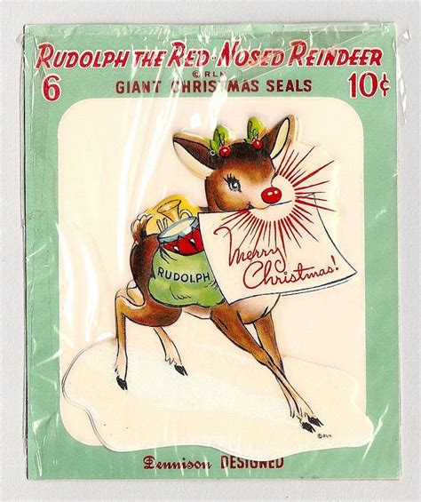 vintage rudolph images  pinterest christmas holidays