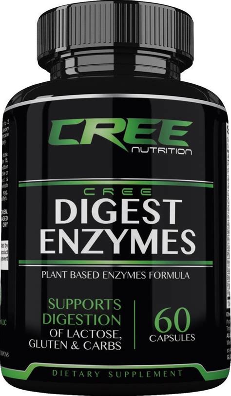Details About Cree Nutrition Digest Enzymes Supplement For