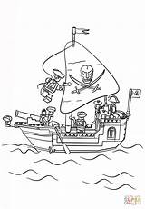Coloring Lego Pirate Ship Pages Printable sketch template