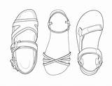 Sandal Template Sketch Pages Shoe Templates sketch template