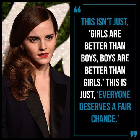 On Fairness Emma Watson Quotes Emma Watson Feminism Most