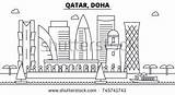 Colouring Doha sketch template