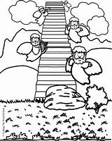Jacob Ladder Coloring Pages Jacobs Para Colorear Clipart La Sunday School Escalera Bible Niños Manualidades Crafts Kids Dibujos Sueno El sketch template
