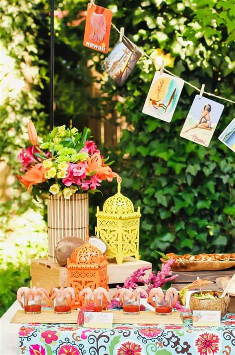 tropical theme party ideas  adults celebrations  home