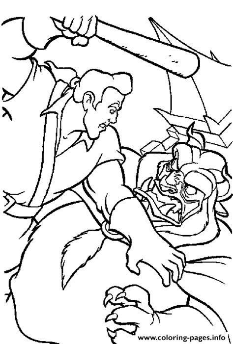 gaston coloring paages coloring pages